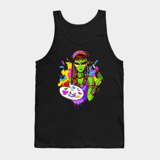 Hippie Alien Painter Tank Top